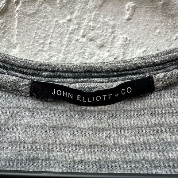JOHN ELLIOTT Ribbed T Shirt Men Size 1/ Small Gray - Picture 5 of 7